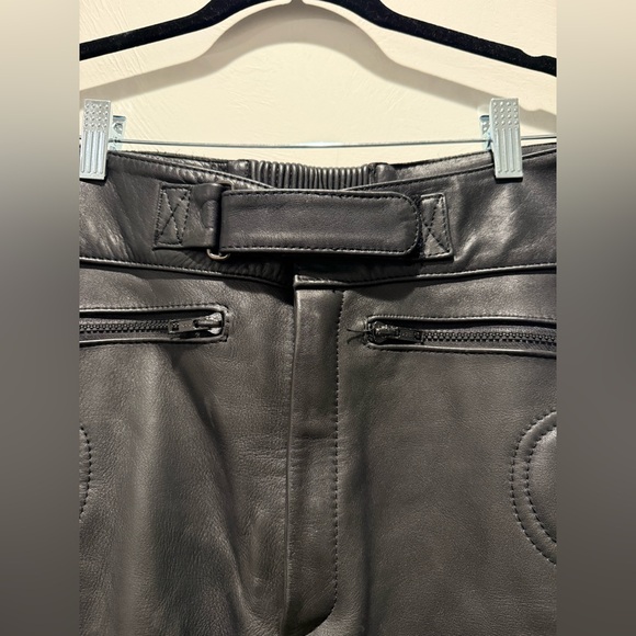 Fieldsheer - Men's Black Leather Motorcycle Pants - Picture 3 of 6